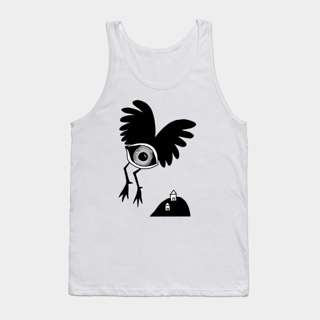 Flying Eye Unique Design Tank Top by Mochi Merch